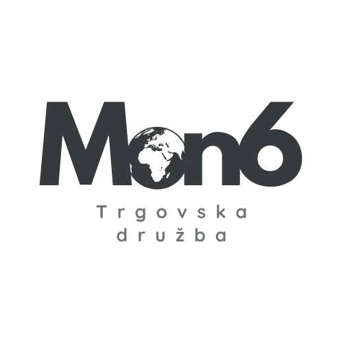 Logotip podjetja Mon6 d.o.o., zanesljivega dobavitelja pijač, živil in premium kave.