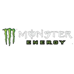 Logotip Monster Energy – priljubljena blagovna znamka energijskih pijač za mlade in aktivne.